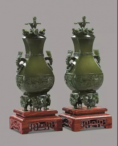 2016天工奖金奖作品范栋强立鸟壶（青玉）