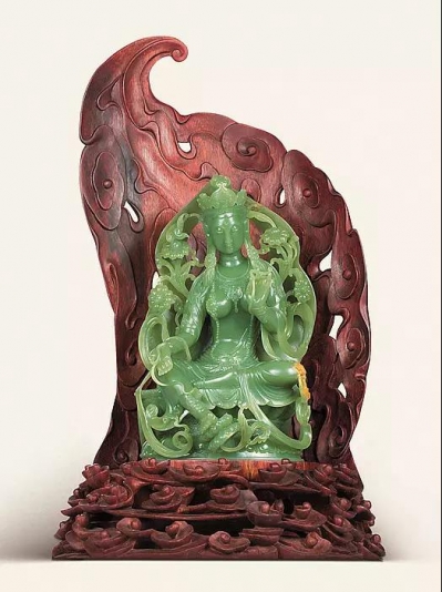 2016天工奖金奖作品 赵泽民 绿度母（析木玉）