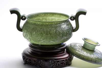 扬州玉雕大师陈大军器皿作品欣赏