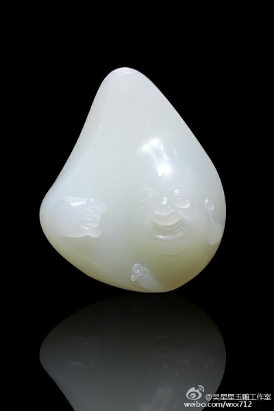 吴星星玉雕和田玉南红作品