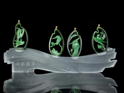 司延松擅长和田玉独山玉雕花鸟小品的创作和研究