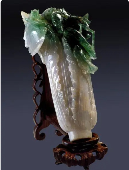 玉雕白菜意象浓