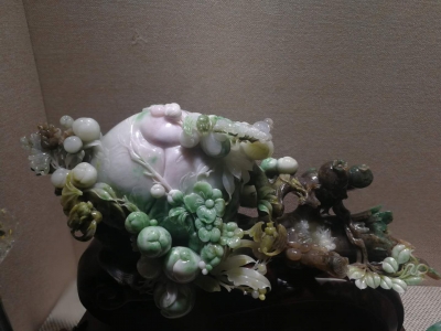 吴磊独山玉作品《福寿如意》