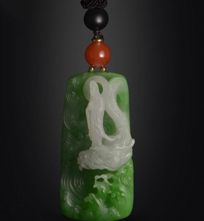 白骑通翡翠玉雕艺术品鉴