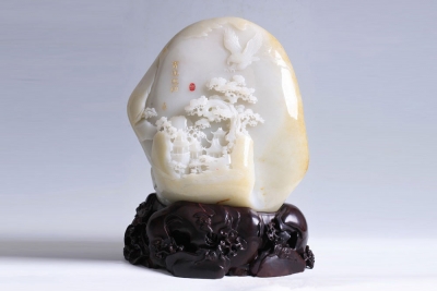 中国玉石雕刻大师汪德海山子雕作品