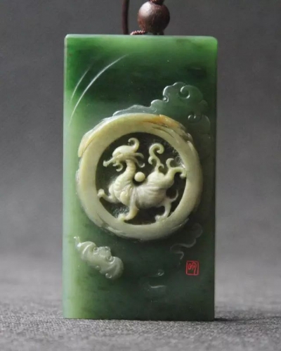 苏明奇玉雕新作—四灵兽套牌