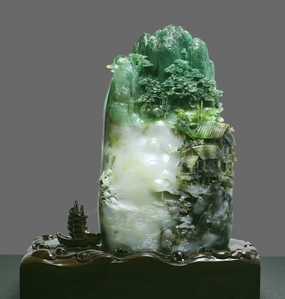 吴元全，张鹏独山玉青山叠翠