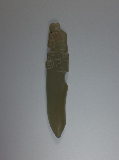 商代玉器青玉弓弭