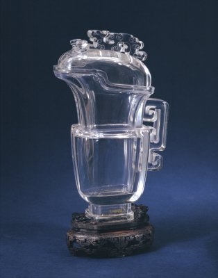 清代玉器水晶兕觥