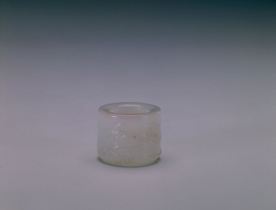 清代玉器白玉扳指
