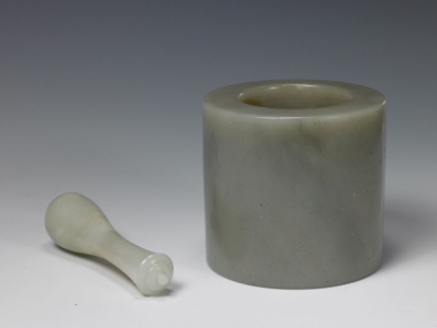 清代玉器青玉杵臼