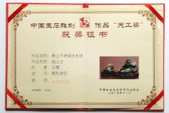 2015年天工奖优秀作品奖 青山不老绿水长流