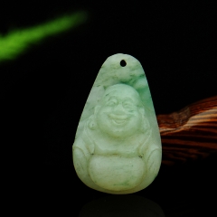 透水独玉笑佛