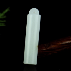 独玉透水随形挂件