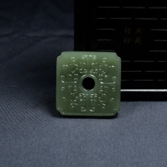 青玉兽纹璧