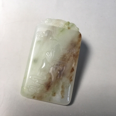 透水独山玉锦绣前程风景牌