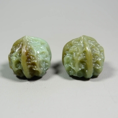 和田玉核桃健身球文玩玉核桃