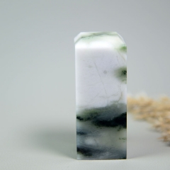 独山玉天然意境印章独玉青花方章玉玺