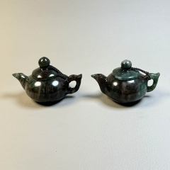 独山玉酱天蓝意境玉壶一片冰心在玉壶把把胡