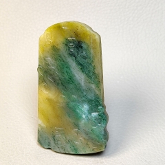 独山玉三彩仿古龙凤呈祥龙飞凤舞玉佩