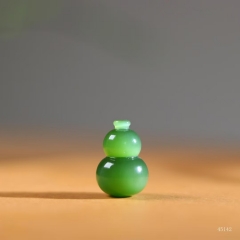 和田玉碧玉精品猫眼葫芦天赐福禄