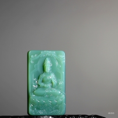 和田玉碧玉无敌荧光大牌子盛世梵音观音