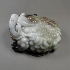 独山玉多色招财三足金蟾