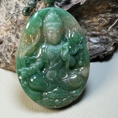 独山玉天蓝玉观音